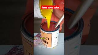 HOW TO MAKE TERRA COTTA COLOR #terracotta #color #colormixing #shortvideos