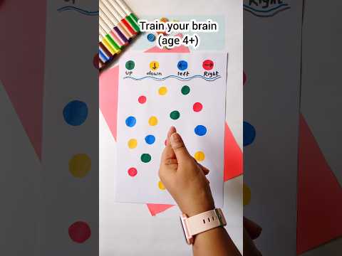 train your brain 🧠💪(age 4+)| brain boosting worksheet #braingame #preschoolactivities #brainbreaks