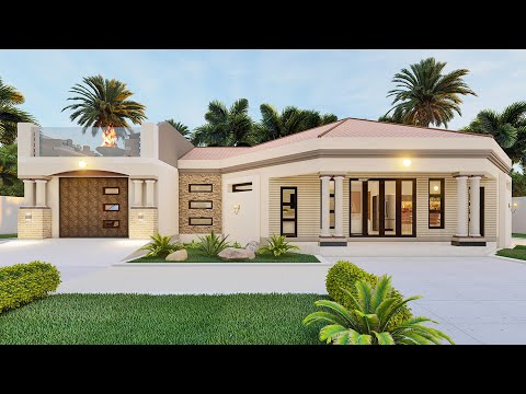 Beautiful House design with Rooftop | Octagon house | 2 Bedrooms |21mx14m | Cozy house design