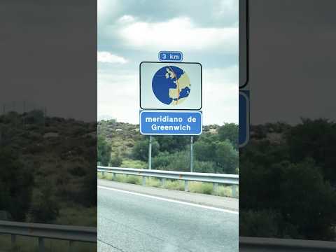 Meridiano de Greenwich en España 🇪🇸 #youtubeshorts #shorts #short #meridiano #east #west #españa