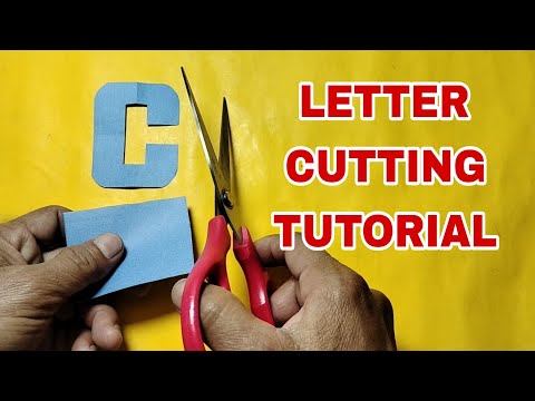 Letter cutting tutorial (C) #lettercutting