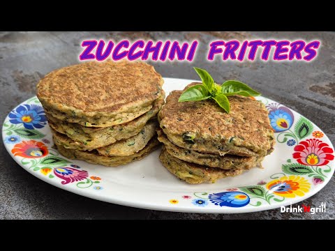 How to make these easy zucchini fritters #fritters #zucchini #calabacín