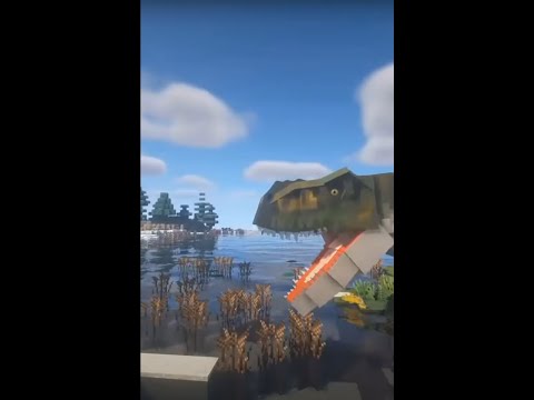 MINECRAFT BUT MASSIVE DINOSAURS #Shorts