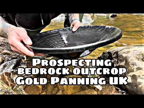 Prospecting for Gold on epic bedrock outcrop Adventure Dream mat Sluice Gold Panning UK