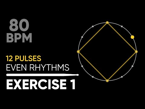 Coordination for drummers • Triplets Exercise 1 • 80 BPM