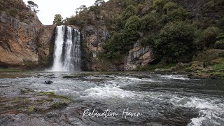 Beautiful Peaceful Piano Music with Soft Healing Waterfall | Relaxation Haven