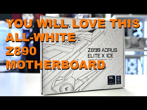 The Best Looking All-White Z890 Motherboard - Gigabyte Z890 AORUS ELITE X ICE