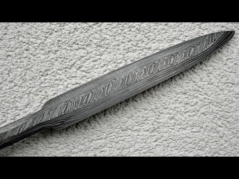 Bloomery Iron Damascus Knife