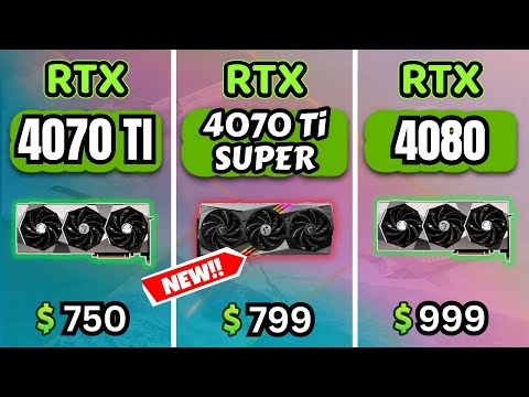 RTX 4070 Ti vs 4070 Ti SUPER vs 4080 | Gameplay Compare Side by Side (NO BS) 4K, 2K, 1080p