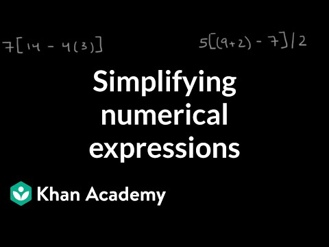 Simplifying numerical expressions | Algebraic reasoning | Grade 5 (TX TEKS) | Khan Academy