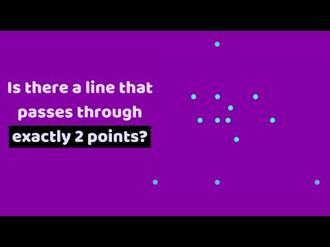 Is there (always) a line that passes through exactly 2 points?