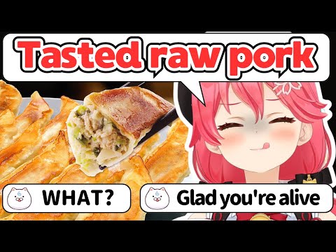 Miko Reveals She Used to Taste Raw Pork While Making a Certain Dish[Hololive/EngSub/JpSub]