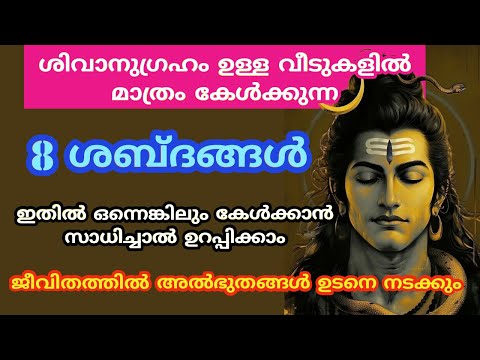 ശിവാനുഗ്രഹം ഉള്ള വീടുകളിൽ മാത്രം കേൾക്കുന്ന 8 ശബ്ദങ്ങൾ...lord Shiva miracles