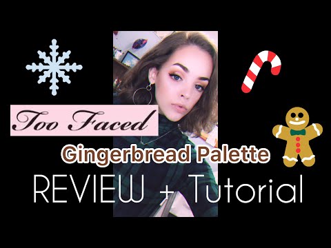 Too Faced Gingerbread Extra Spicy Palette TUTORIAL | Jackie Adelle