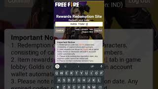 HAYATO SONG REDEEM CODE || FFWS FINAL REDEEM CODE #shorts #freefire #viral #ffws