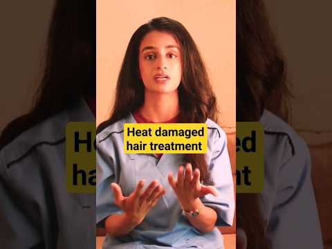 Treatment of heat damaged hair #shorts