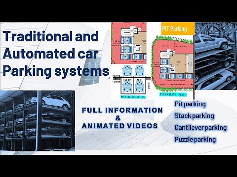 Automated car parking system in new India /Mechanical robotic car parking/stack parking/pit parking