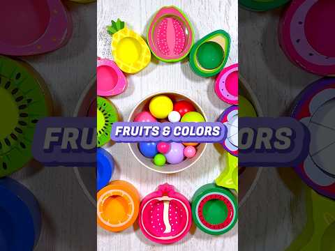 Color Sorting & Fruits for Toddlers | Educational Activities for Toddlers #shorts