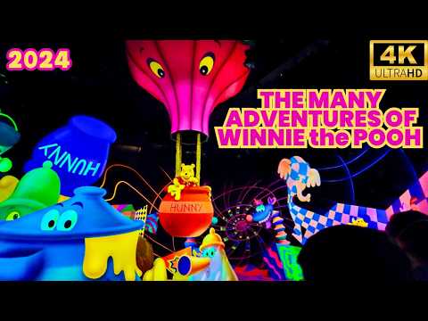 The Many Adventures of Winnie the Pooh at Disneyland- FULL RIDE POV + Pooh Corner Store [4K POV]