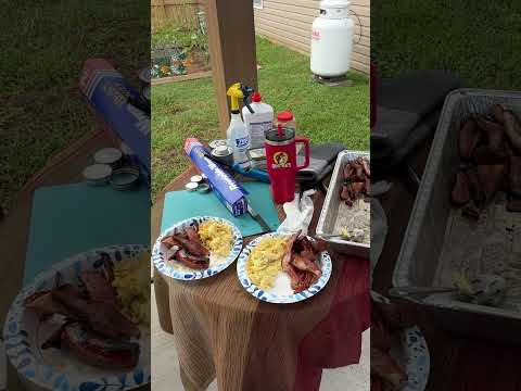 Cooking Breakfast Outside!