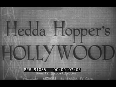 “ HEDDA HOPPER’S HOLLYWOOD #2 ” 1941 HOLLYWOOD GOLDEN ERA FILM  MOTION PICTURE RELIEF HOME 91085