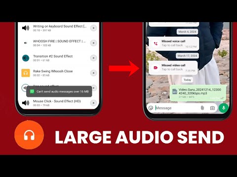 Whatsapp Se 16 MB Se Zyada Audio Kaise Transfer Kare | How To Send Audio Over 16 MB On Whatsapp