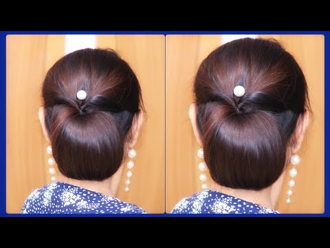 Perfect Low Bun with a Stylish Twist | Beginner-Friendly Hairstyle | Simple Easy Juda HairStyle Girl