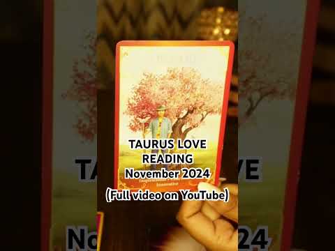 Taurus Love Reading                                   November 2024