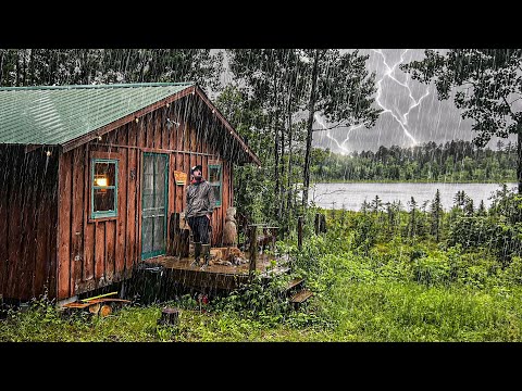 TORNADO NEAR THE CABIN! Braving a Severe Thunderstorm