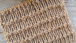 Stretchy Knot Knit Stitch Pattern