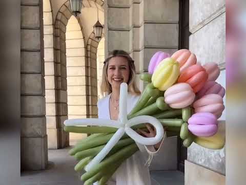 beautiful balloon bouquet ideas|| balloon flowers||