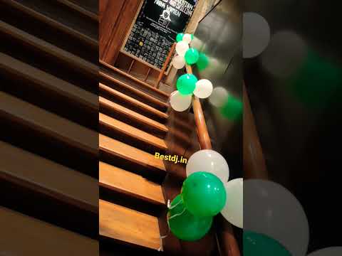 10 YEAR CELEBRATION DECORATION   | STARBUCK | STOR | DELHI CONNAUGHT PLACE #balloons #decorations