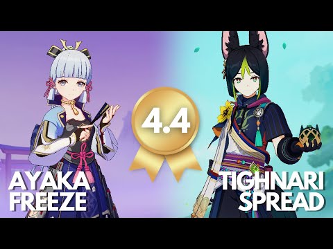 Ayaka Freeze and Tighnari Spread - Spiral Abyss 4.4 | Genshin Impact