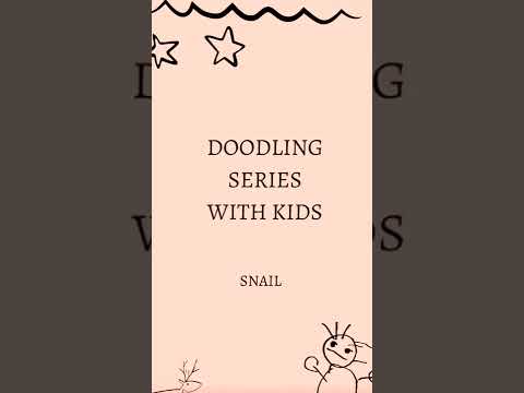 Easy Doodles for Kids | Simple Drawing for Beginners | How to draw a SNAIL- Step by Step Guide