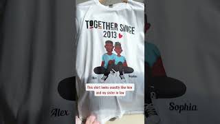 Together Since New Version | Personalized Matching Couple Shirts