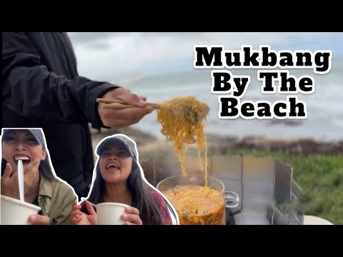 Mukbang by the beach with friends and family