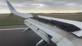 Storm Bert - Ryanair landing at stansted during storm Bert