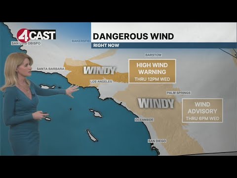 New windstorm forecast for fire-ravaged Southern California