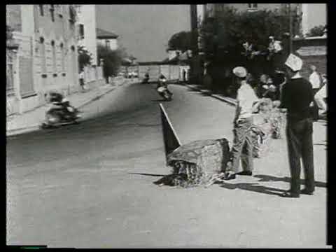 31/08/1952 casale  italian championship  250cc race. lorenzetti on guzzi wins