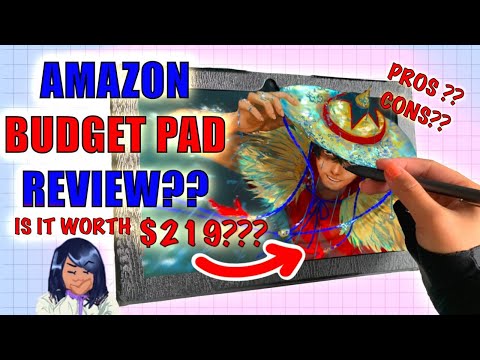 Pros & Cons?👀 AMAZON BUDGET TAB FOR BEGINNERS?👀| Frunsi RubensTab Standalone Drawing Tablet Review