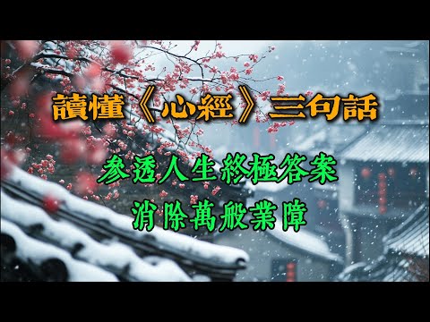 读懂《心经》三句话，参透人生终极答案，消除万般业障