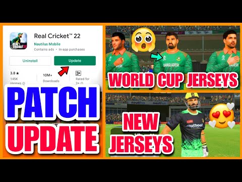 WoW 😮‼️ Real Cricket™22 OTA Update🔥 || New World Cup Jerseys 😍 || New Squad Update || RC22 Update