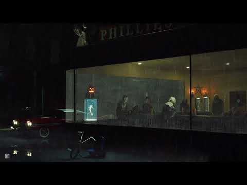 Nighthawks Diner: Horror Edition | Rain and Thunder | 8 HOUR SLEEP AMBIENCE