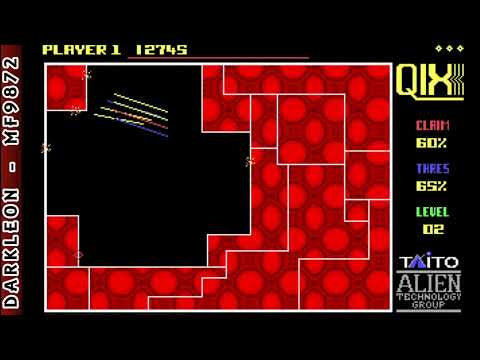 QIX © 1989 Taito - PC DOS - Gameplay