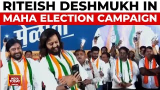 Bollywood's Riteish Deshmukh Campaigns For Brothers In Maharashtra Assembly Elections