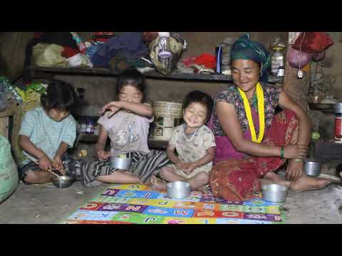 Cooking and eating delicious noodles in village || Village life