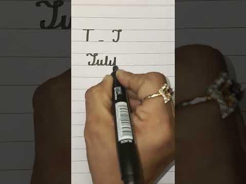 How to Write Capital "T" in Cursive Writing | Capital Letter T Words in Cursive Handwriting | Words✨