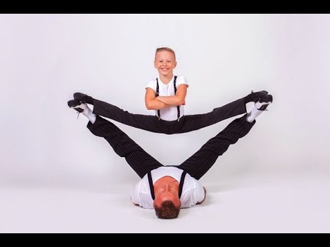 Hand to Hand Father and Son Duo Circus Extreme Knife Balance Acrobatics Hand balancing Equilibrium