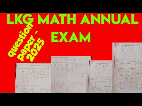 LKG Math ll LKG Math worksheet Paper for Regular practice ll junior KG Math worksheet ll