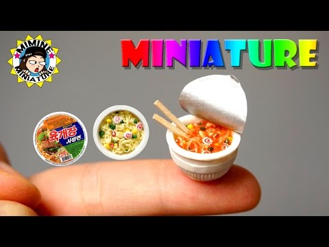 미니어쳐 육개장 사발면 만들기 Miniature - Cup Ramen